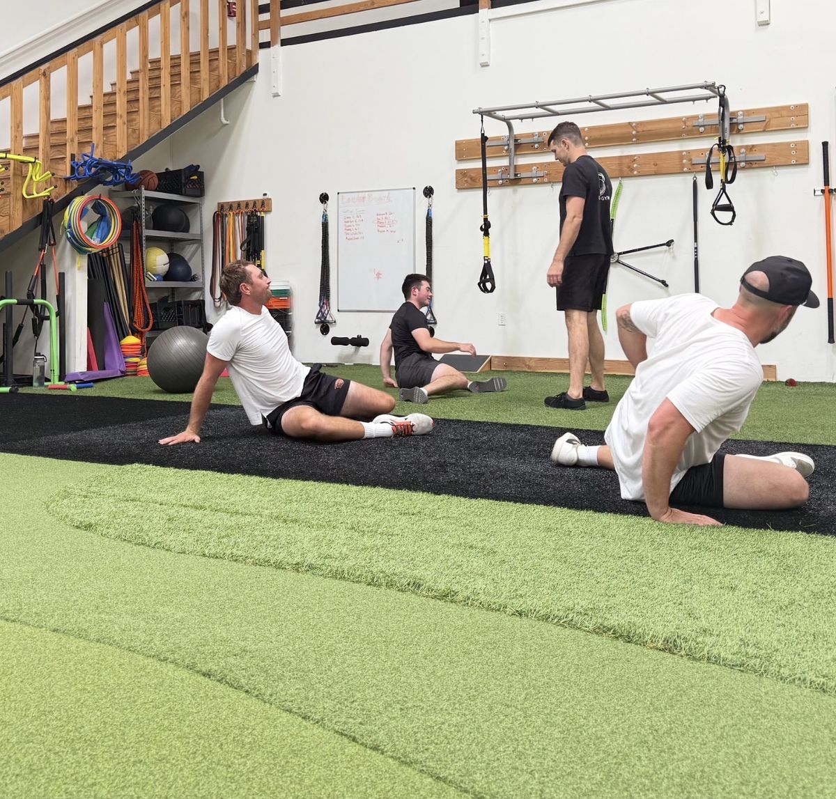 Overhead medicine ball throw training
